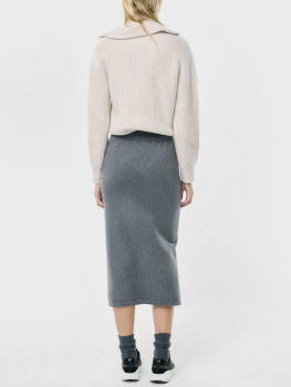 ECOALF falda en lana color gris oscuro - 2