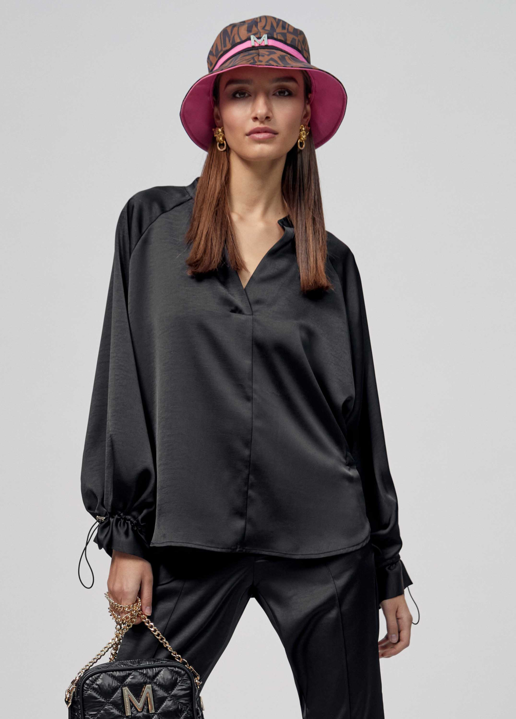 MAITE by  LOLA CASADEMUNT camisa oversize color  negro