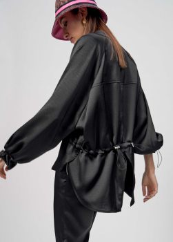 MAITE by  LOLA CASADEMUNT camisa oversize color  negro - 3