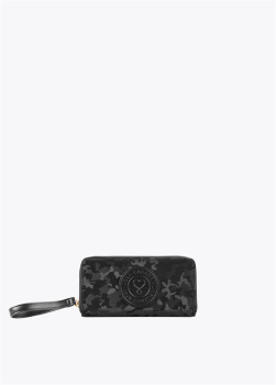 LOLA CASADEMUNT cartera con estampado de  camuflage negro - 1