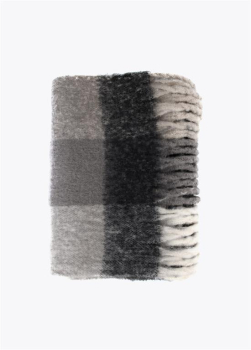 LOLA CASADEMUNT bufanda de lana en cuadros gris