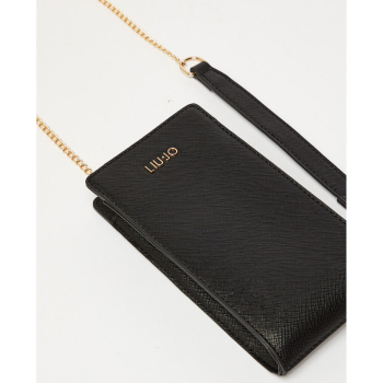 LIU·JO bolso portamóbil en saffiano color negro - 2