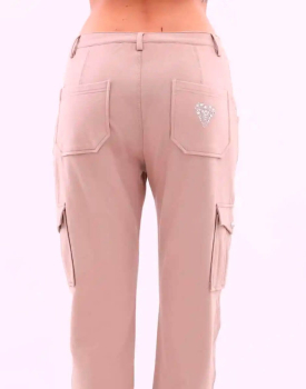 MET pantalón en algodón color camel con bolsillos - 5