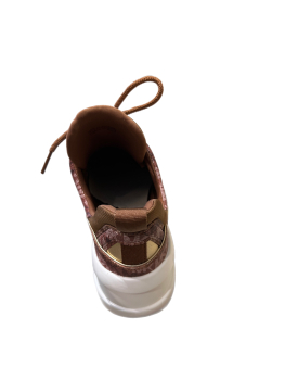 MICHAEL KORS sneaker camel con logotipo y suela  alta - 3