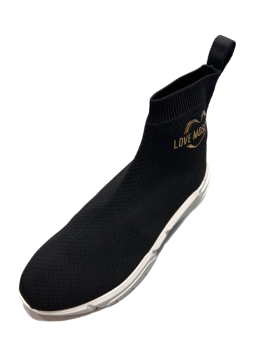 LOVE MOSCHINO bota calcetín color negro - 2