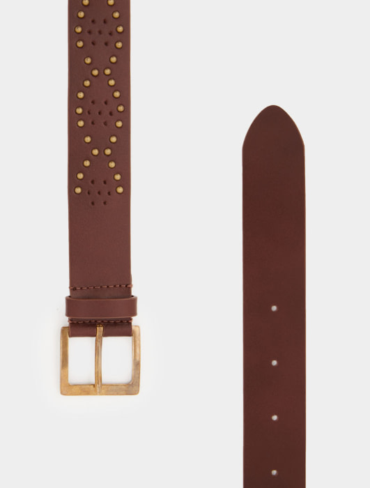 PENNYBLACK cinturón en  piel color cuero con  fantasía - 3