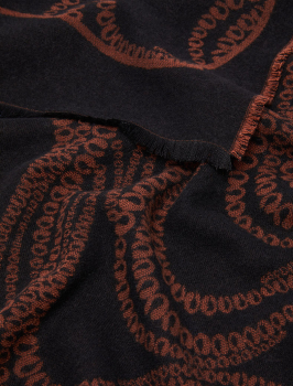 PENNYBLACK foulard estampado marrón y negro - 2
