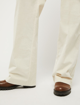 PENNYBLACK pantalón ancho en pana color  crudo - 4