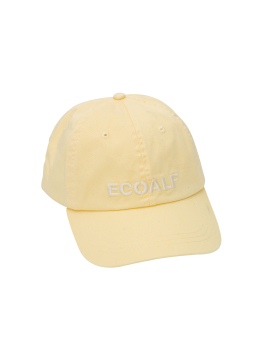 ECOALF gorra  color amarillo con logo