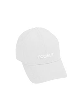 ECOALF gorra  color blanco con logo