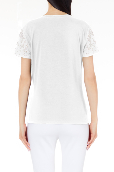 LIU·JO camiseta color blanco con lúrex - 2