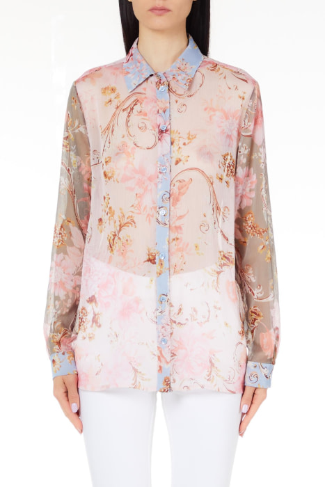 LIU·JO camisa en gasa estampado con flores color  pastel