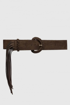 TWINSET cinturón en ante color marrón oscuro - 2