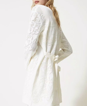 TWINSET chaqueta color blanco bordada - 4