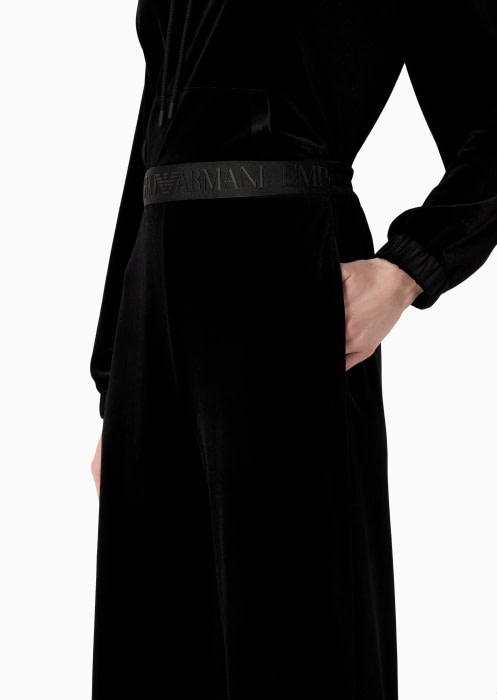 EMPORIO ARMANI pantalón terciopelo color negro - 1