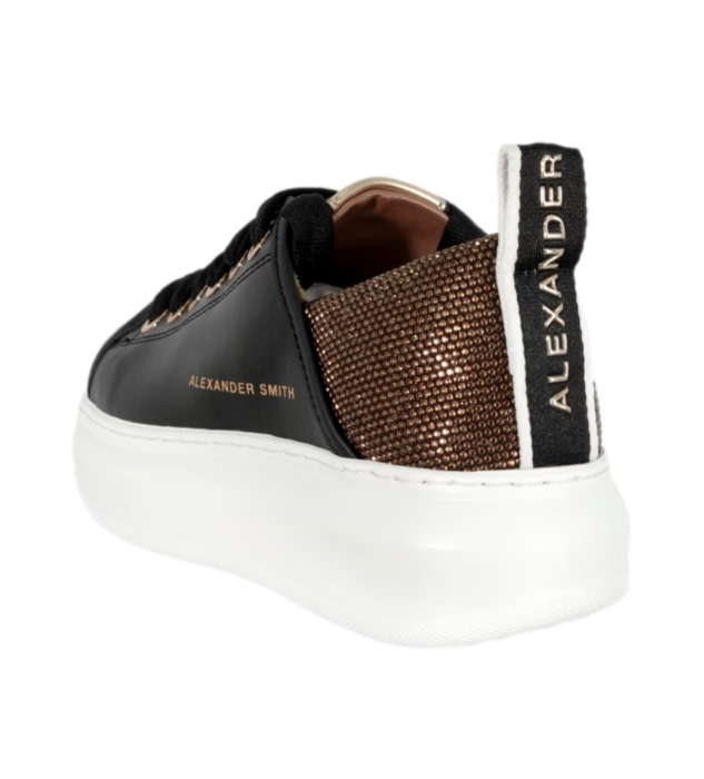 ALEXANDER SMITH sneaker color negro con strass - 3