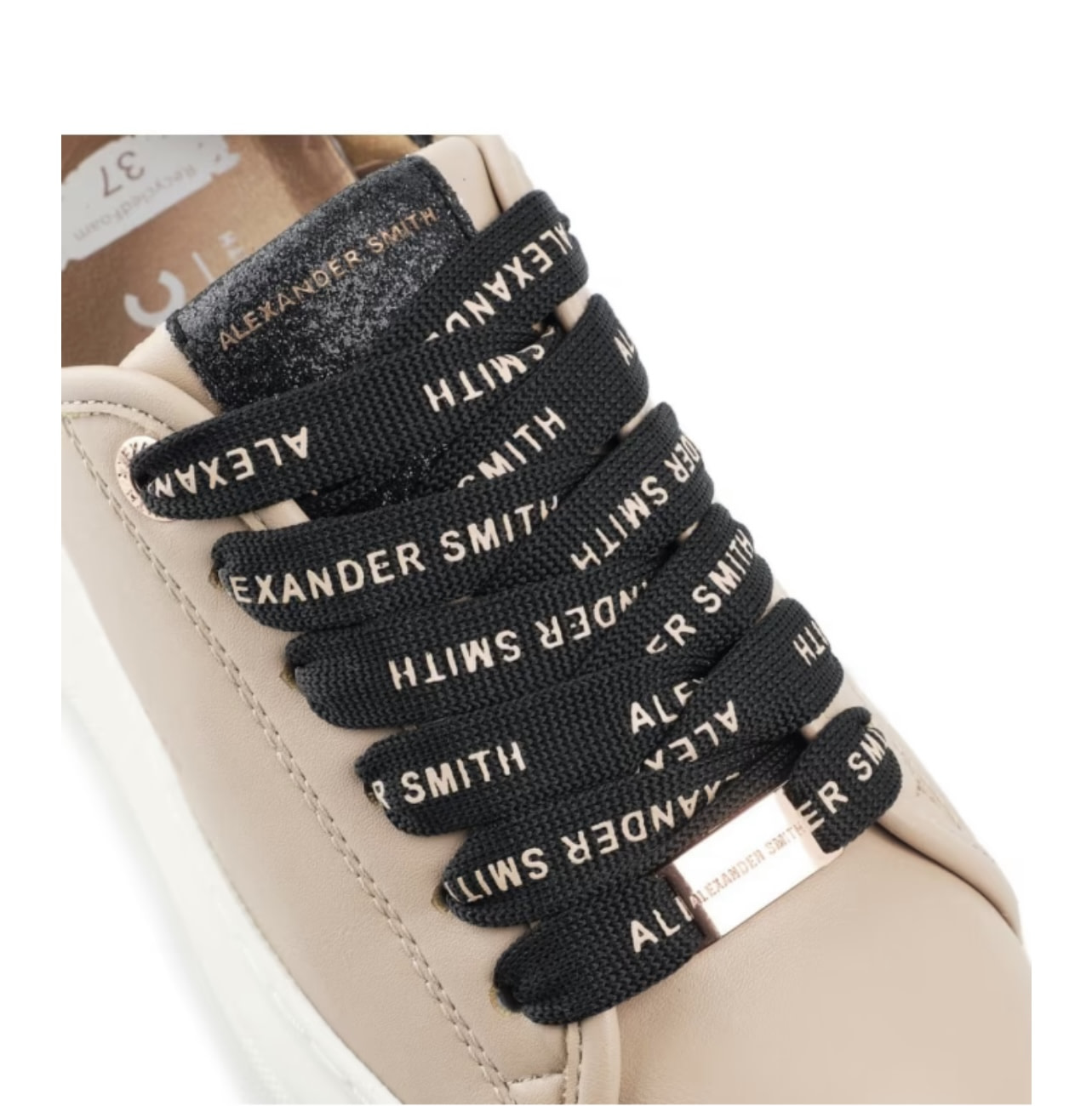 ALEXANDER SMITH sneaker color nuez con cordones en contraste con logotipo