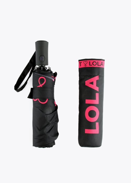 LOLA CASADEMUNT paraguas logo fucsia - 6