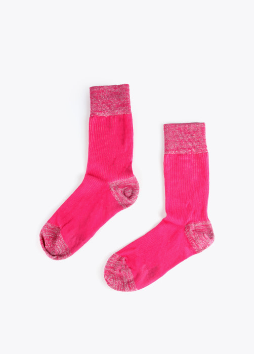 LOLA CASADEMUNT set 2 calcetines en fucisa y  animal print - 3