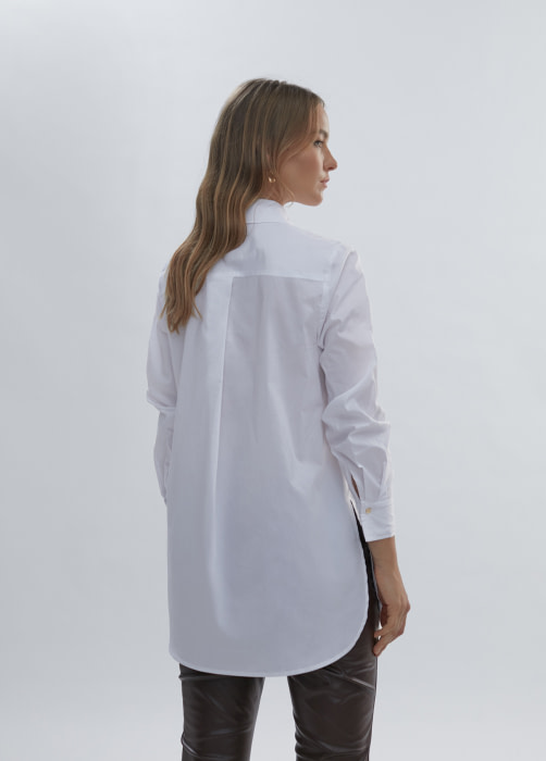 LOLA CASADEMUNT camisa color blanco con tachas - 4