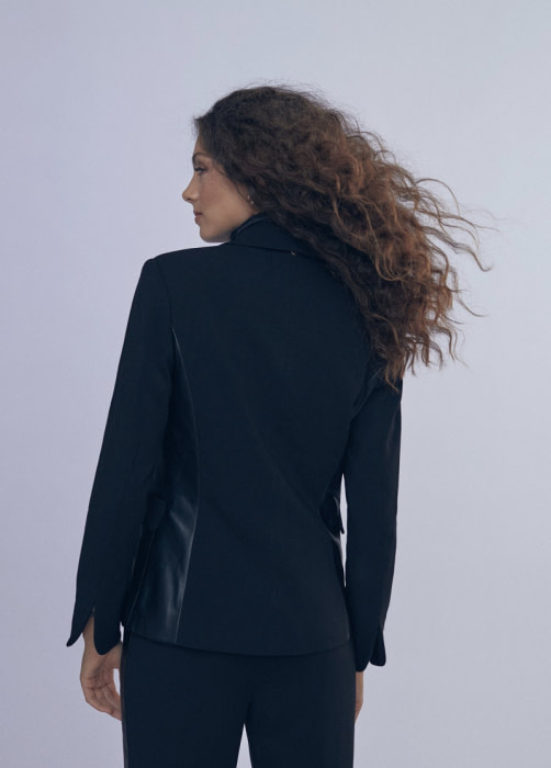 LOLA CASADEMUNT blazer con chaleco color negro - 3