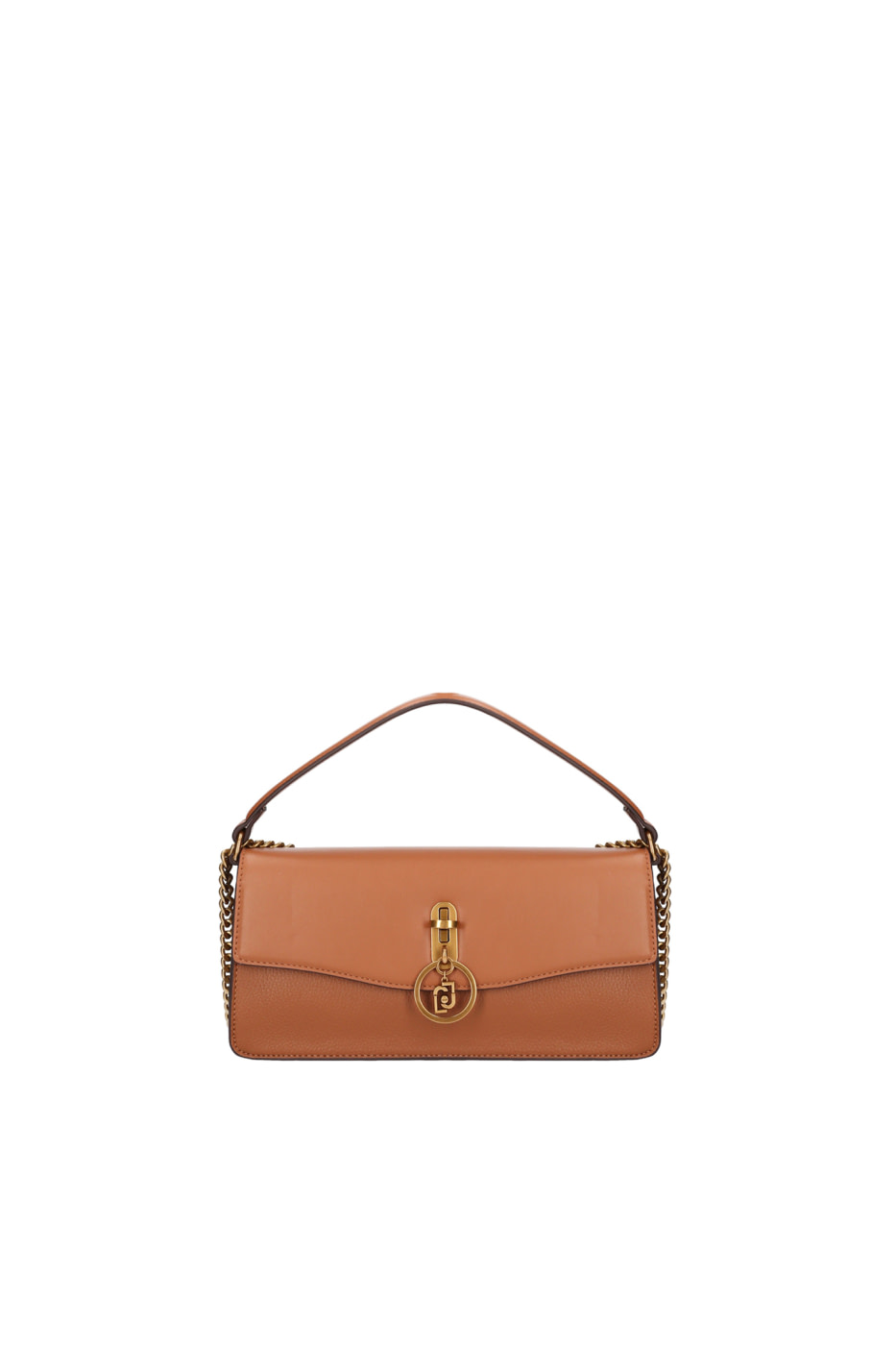LIU·JO bolso con hebilla redonda con asa en cadena oro color cuero
