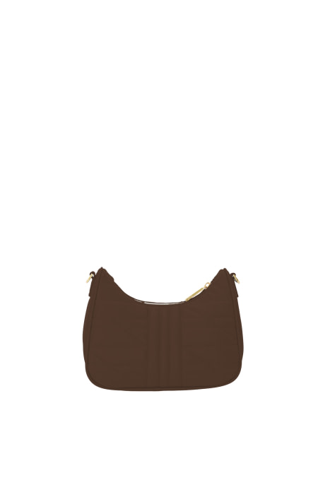 LIU·JO bolso con pespunte y bolsillo pequeño color marrón oscuro - 2