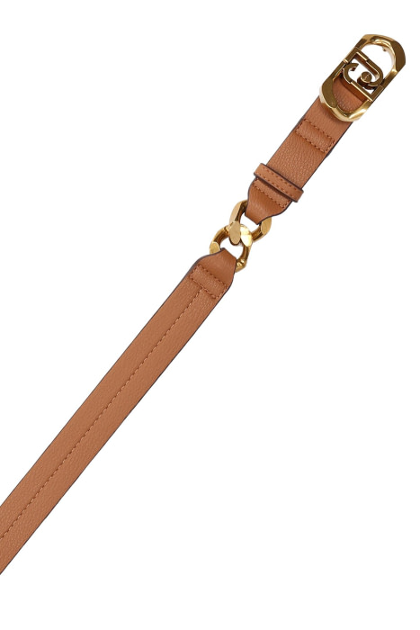 LIU·JO cinturón marrón con fantasía de cadena - 2