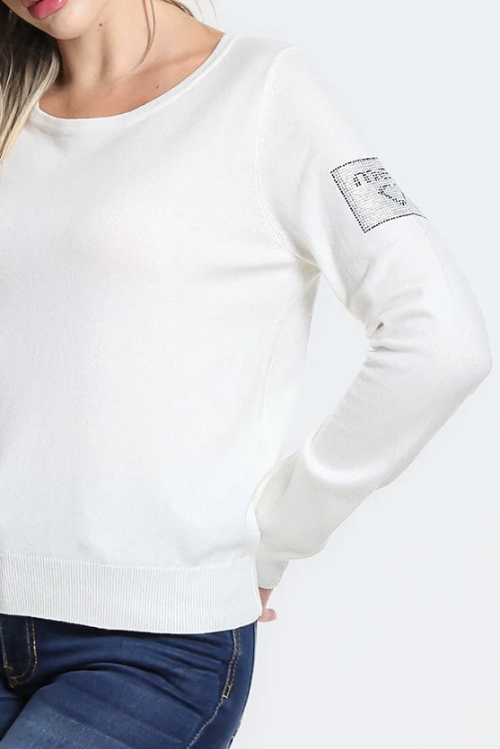 MET jersey con logo en la manga color blanco