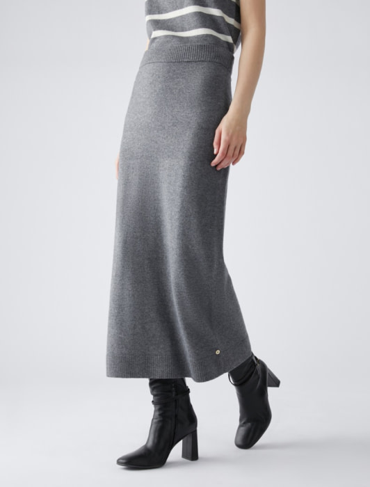 PENNYBLACK falda en punto color gris - 2