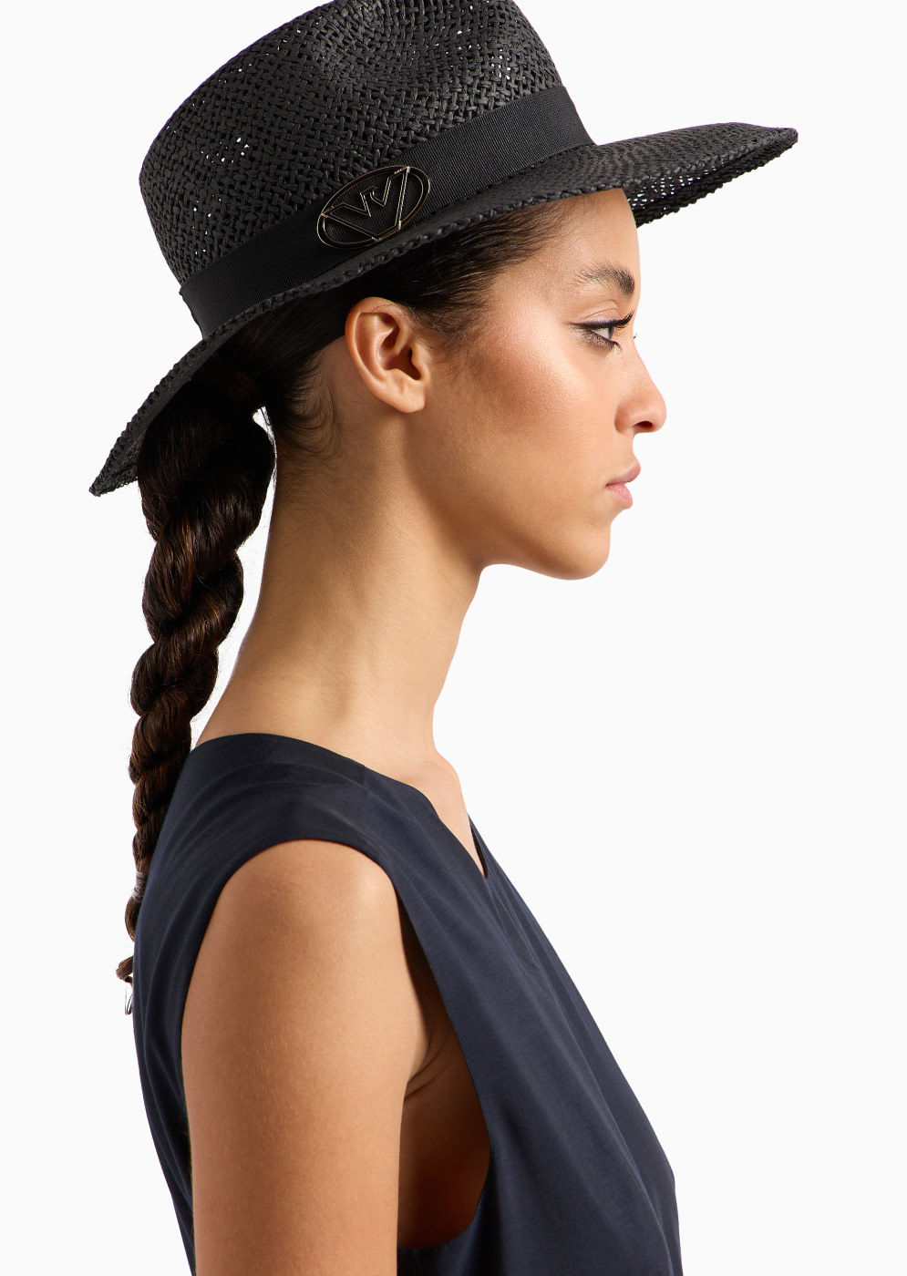 EMPORIO ARMANI sombrero color negro
