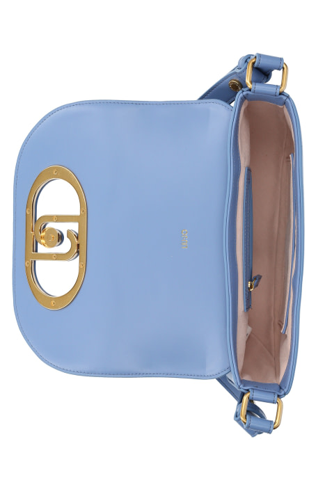 LIU·JO bolso color azul con solapa y logo - 4