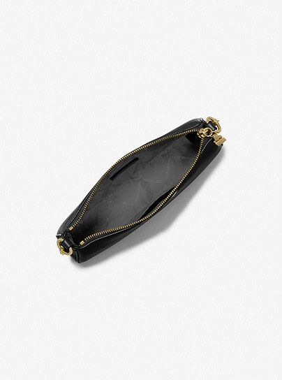 MICHAEL KORS bolso pequeño negro con asa en oro - 2