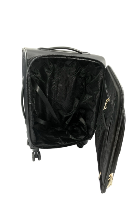 LOVE MOSCHINO maleta negra con logo blanco - 3