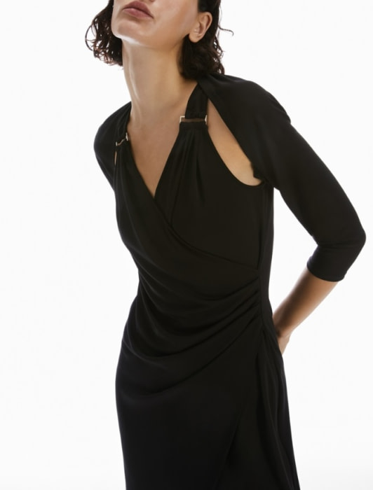 PENNYBLACK  vestido negro con viscosa - 1