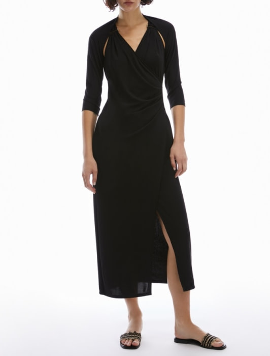 PENNYBLACK  vestido negro con viscosa - 3