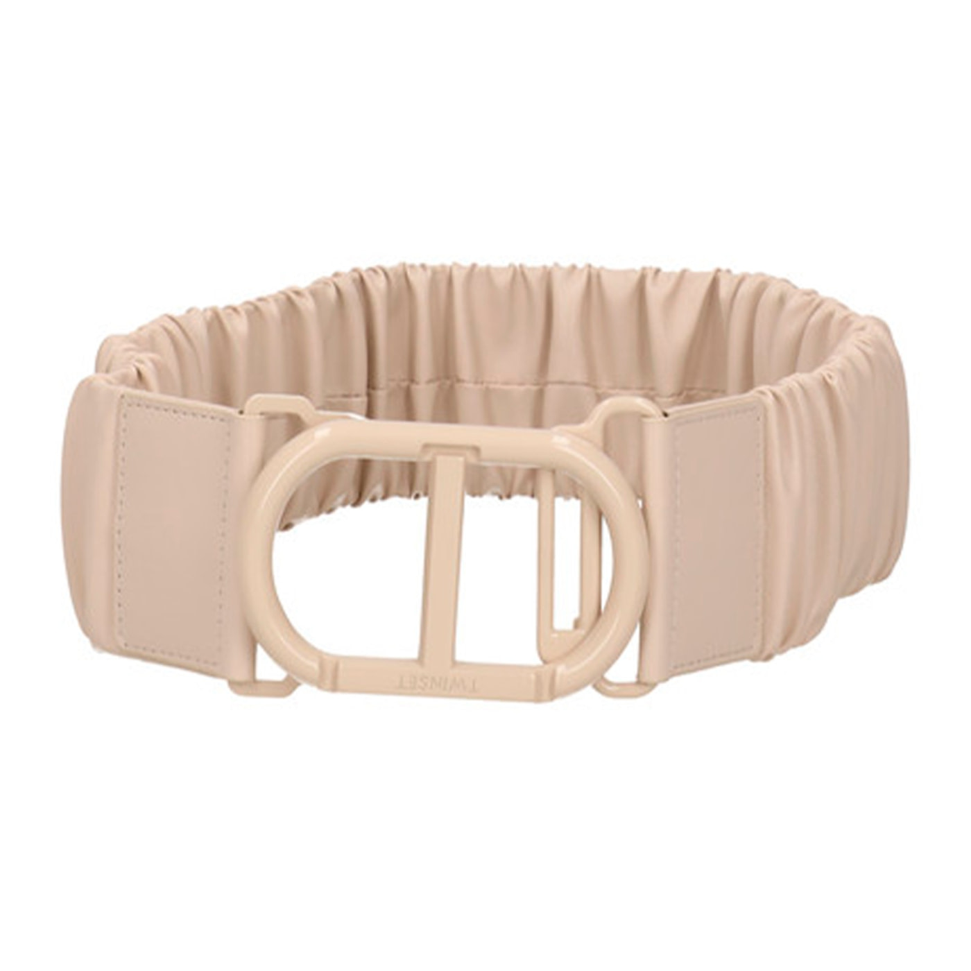 TWINSET cinturón acolchado elástico crudo