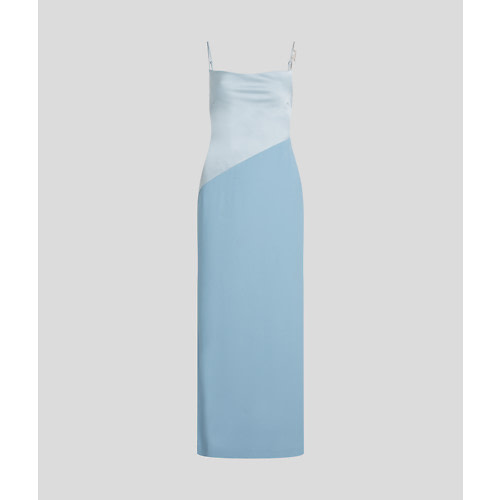 KARL LAGERFELD vestido largo color azul cielo - 1