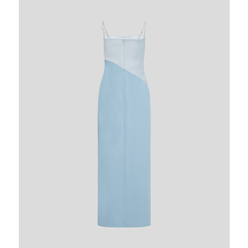KARL LAGERFELD vestido largo color azul cielo - 2