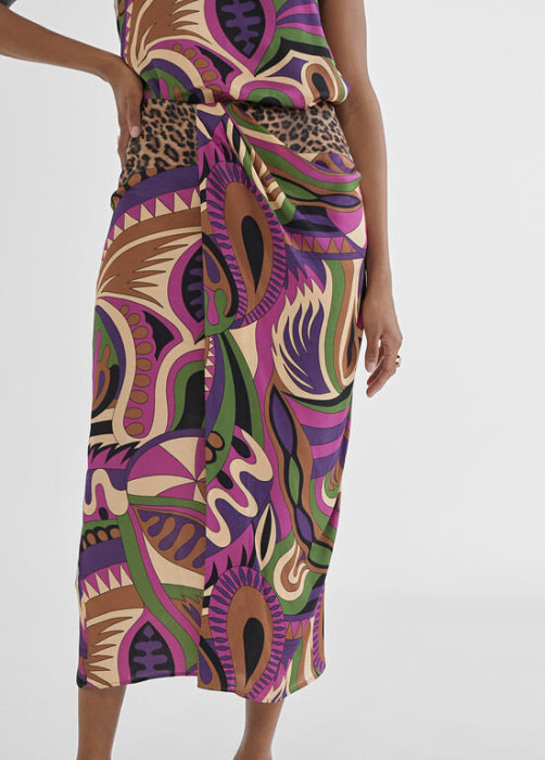 LOLA CASADEMUNT BY MAITE falda con estampado multicolor - 2