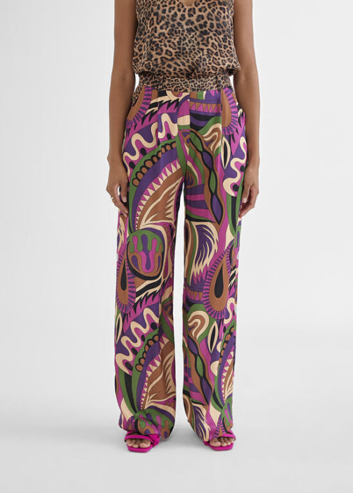 LOLA CASADEMUNT BY MAITE pantalón con estampado multicolor
