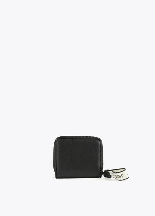 LOLA CASADEMUNT cartera pequeña negro con logo en relieve - 4
