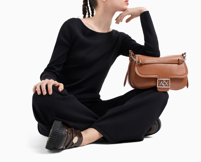 ARMANI EXCHANGE jersey con escote barco color  negro - 3