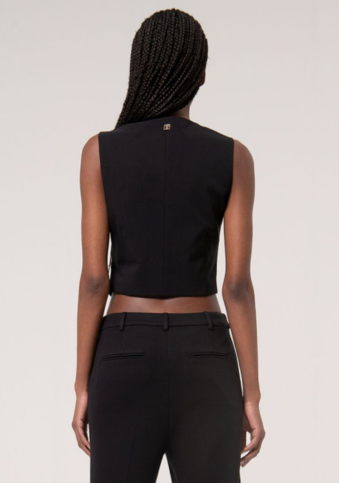 FRACOMINA chaleco negro - 2