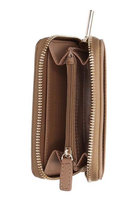 LIU·JO cartera pequeña con targetero exterior  camel - 3