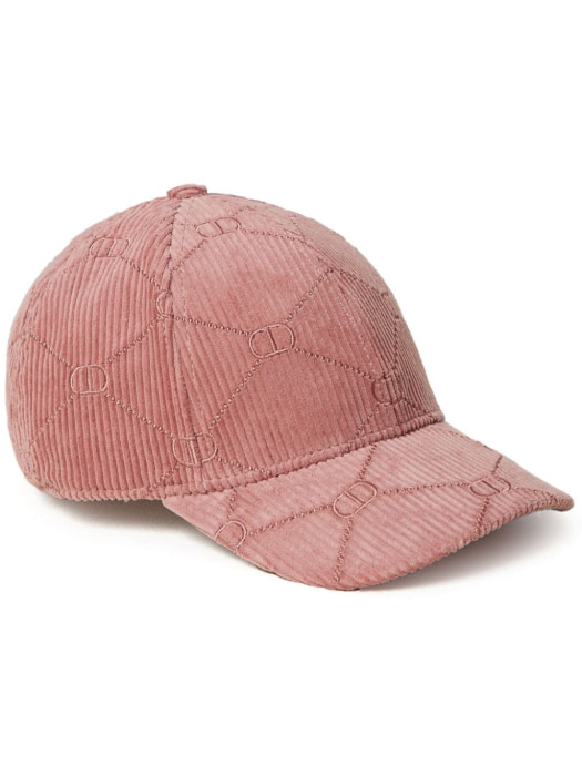 TWINSET gorra en rosa con logo - 1