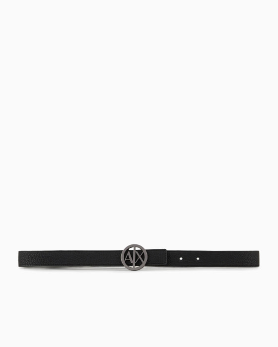 ARMANI EXCHANGE cinturón reversible negro y blanco - 2