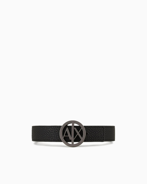ARMANI EXCHANGE cinturón reversible negro y blanco - 3