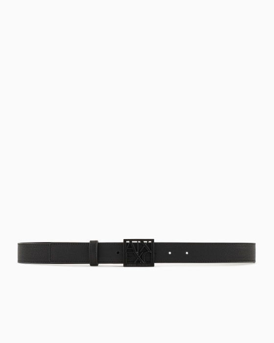 ARMANI EXCHANGE cinturón negro con logo - 2