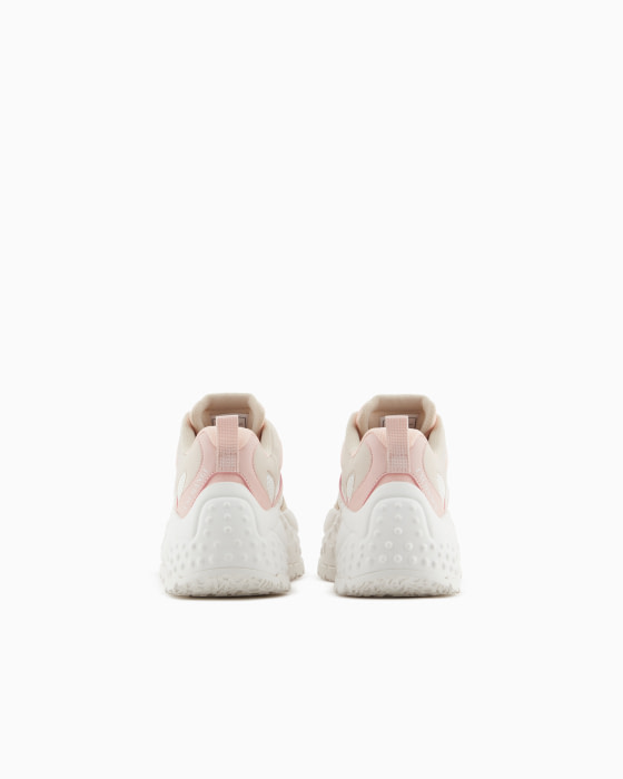 ARMANI EXCHANGE sneaker rosa y beige - 4